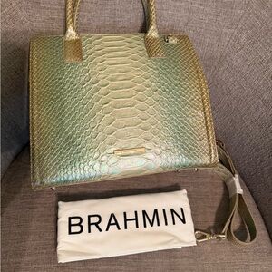 Brahmin green velocity Caroline satchel